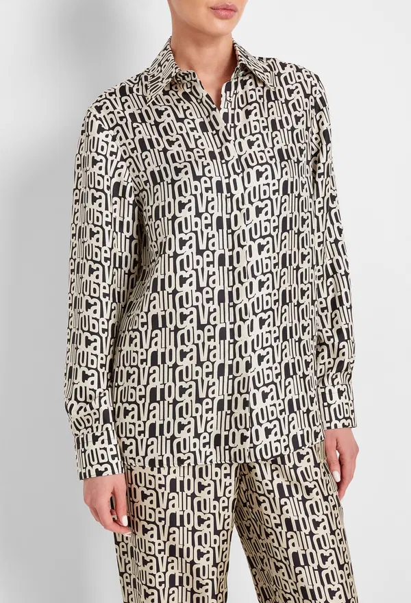Шовкова сорочка Roberto Cavalli RKT704 223/9CE оригінал