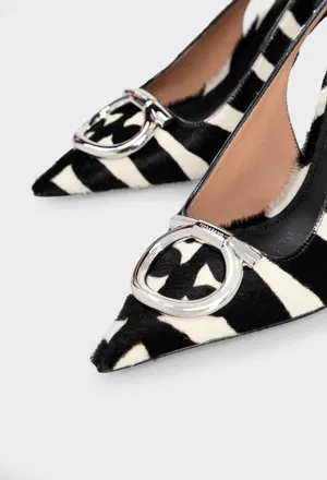 Слингбэки из кожи пони FERRAGAMO 01L262 126/0K0 в Украине
