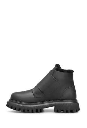 Шкіряні черевики з хутром Dolce & Gabbana DA5230 224/02M в Україні