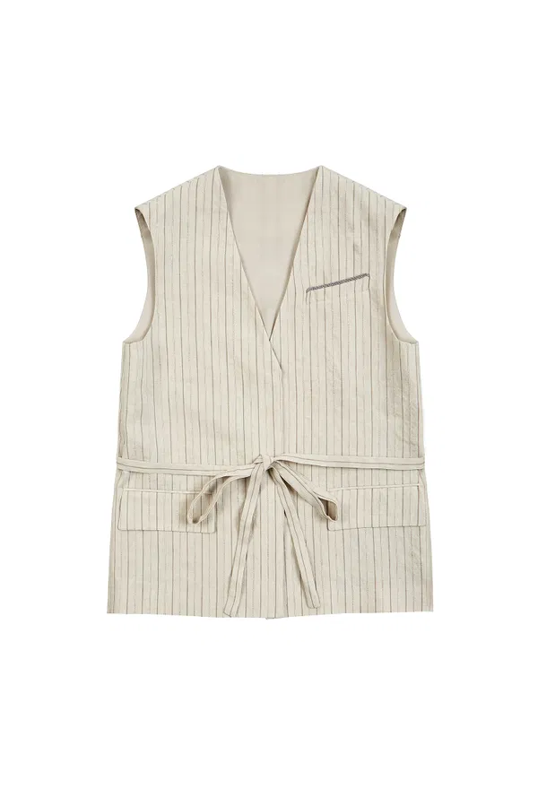 Лляний жилет Brunello Cucinelli K208B  124/96s Купити