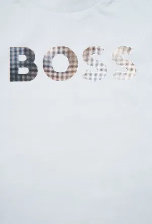 Дитяча блакитна футболка Boss J52887 126/9G в Україні