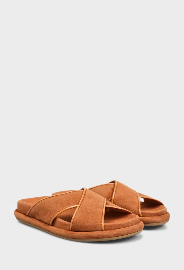 Замшевые слайдеры Santoni 72177 126/0DT Цена