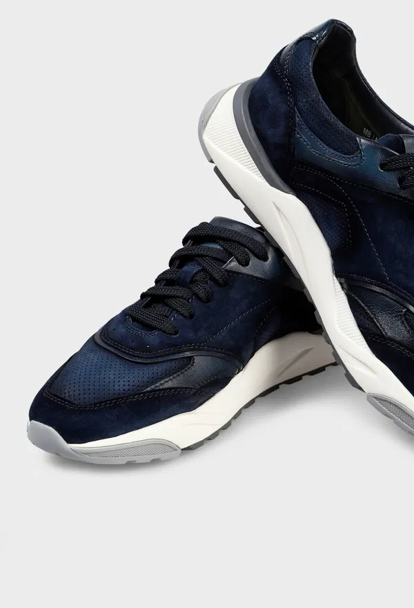 Замшевые кроссовки Santoni 22112 126/0DQ в Украине