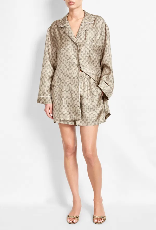 Шелковые шорты Gucci 875425 226/9C3 Купить