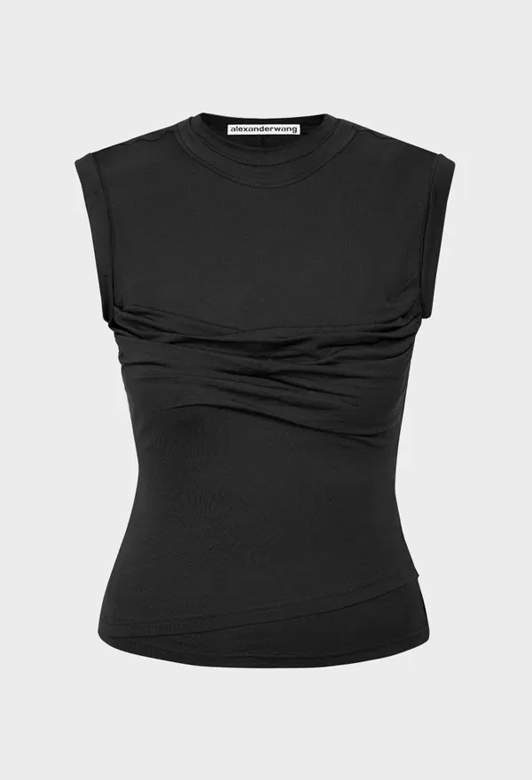 Черная футболка alexanderwang 1CC3261352 226/9A2 Купить