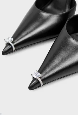 Черные кожаные слингбэки alexanderwang 30326P006 226/0A2 в Украине