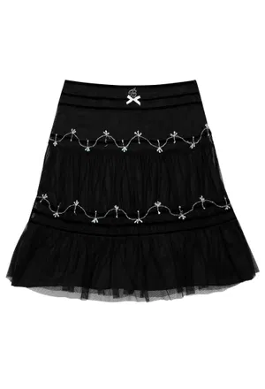 Чорна спідниця з бісером Blumarine 5082  U205/92 Купити