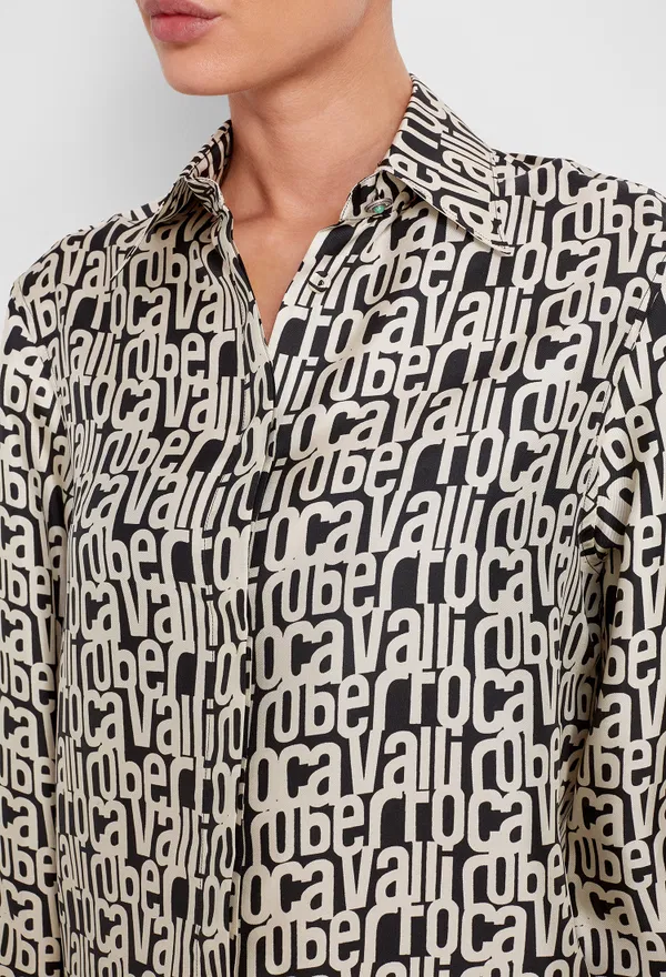 Шовкова сорочка Roberto Cavalli RKT704 223/9CE фото