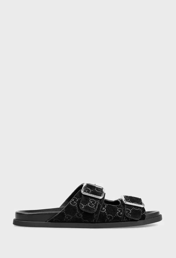 Замшевые слайдеры Gucci 816380 125/0C2 Купить