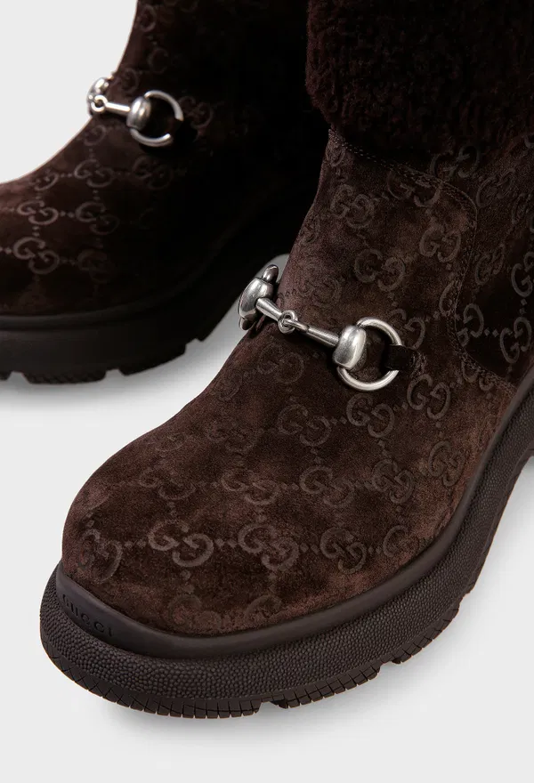 Замшеві чоботи з хутром MORO Gucci 836570 225/0DWM в Україні