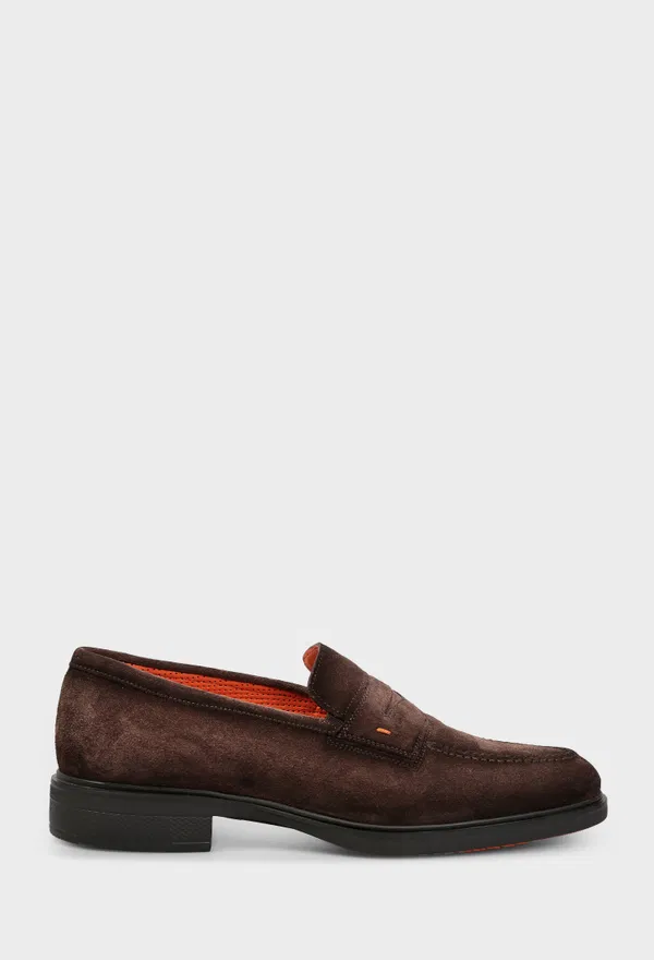 Замшеві лофери EASY Santoni 18964 126/0D3 Купити