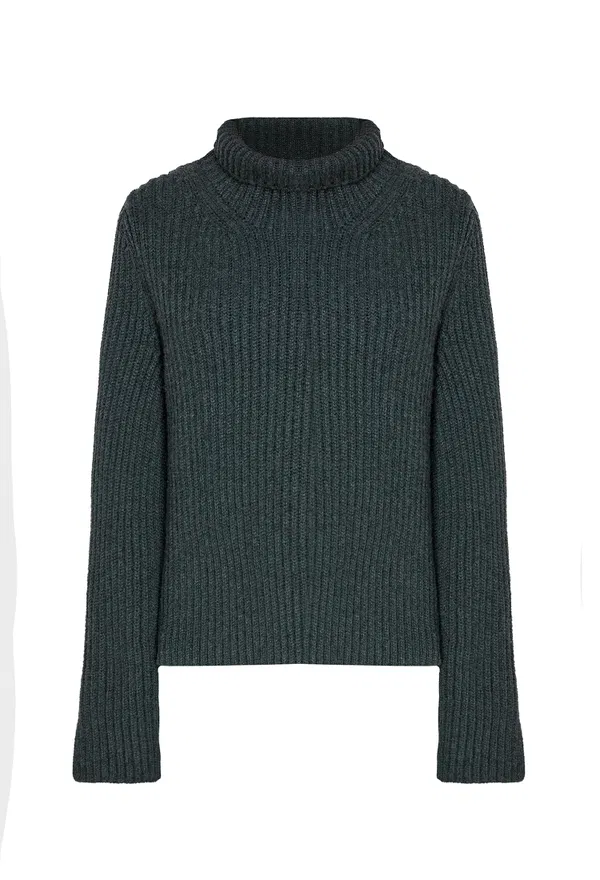 Кашемировый свитер Khaite 27484 8183600 405 FOREST GREEN 219 Купить