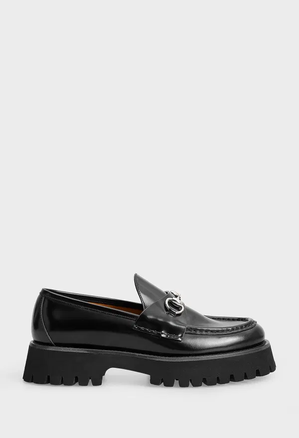 Кожаные лоферы HORSEBIT Gucci 764211 224/0A2 Купить