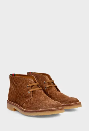 Замшеві черевики Gucci 831283 225/0C3 Ціна