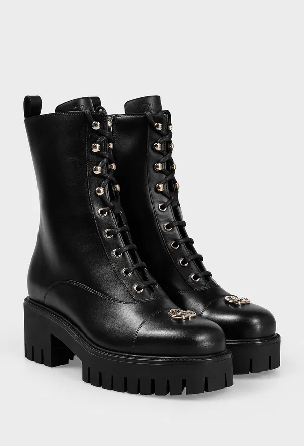 Кожаные ботинки Gucci 836050 225/0A2 Цена