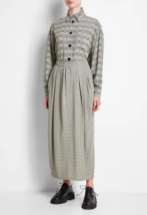 Рубашка Vika Gazinskaya 31718 FW20-1278 BLACK/ BEIGE CHECK 220 Цена