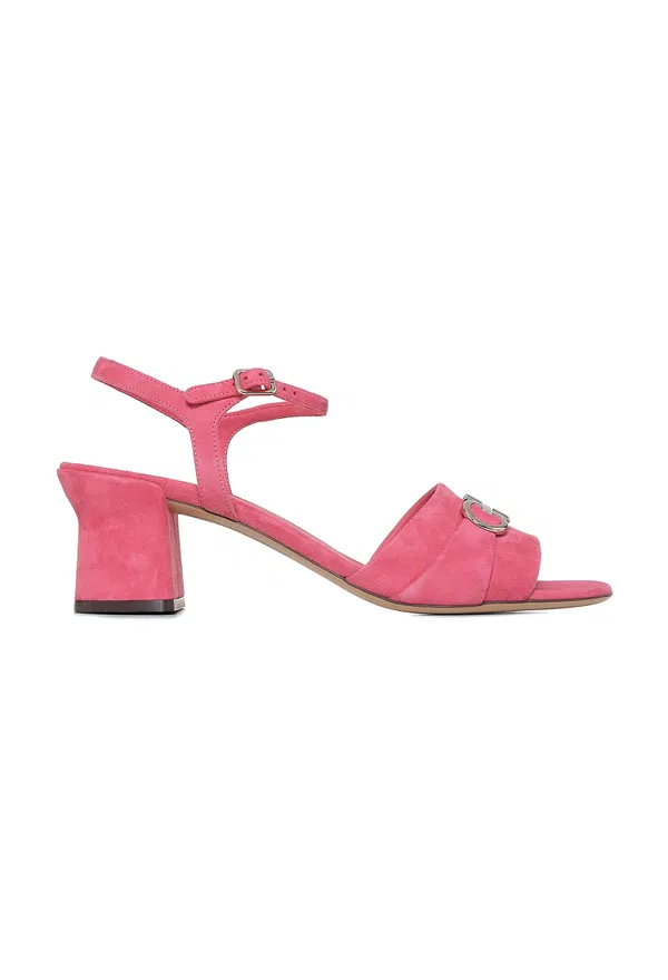 Замшевые босоножки FERRAGAMO 01E490 123/0DU Цена