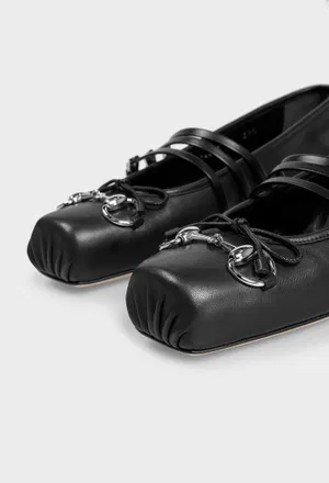Кожаные балетки HORSEBIT Gucci 814318 125/0A2 в Украине
