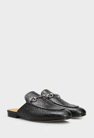 Кожаные мюли PRINCETOWN Gucci 813864 125/0C2 Цена