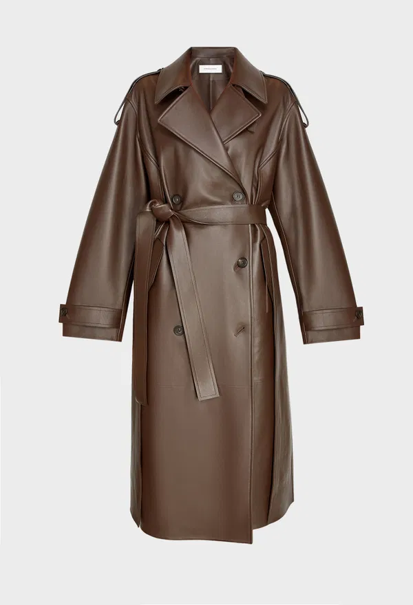 Кожаный плащ FERRAGAMO 13H713 225/0AW Купить