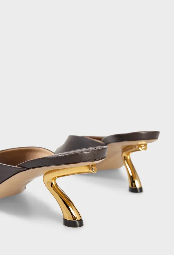 Кожаные мюли IGEA 55 FERRAGAMO 01L765 126/0AW оригинал