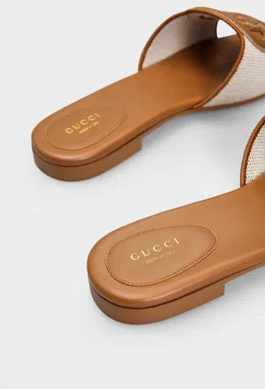 Кожаные шлепанцы Gucci 835723 125/1I3 оригинал