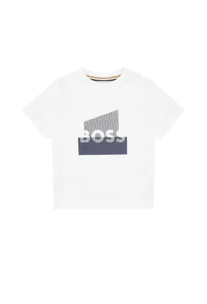 Дитяча біла футболка Boss J52879 126/91c Купити