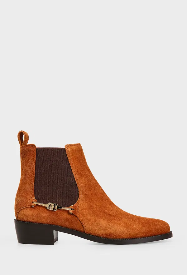Замшевые ботинки CHELSEA FERRAGAMO 01K234 225/0DT Купить