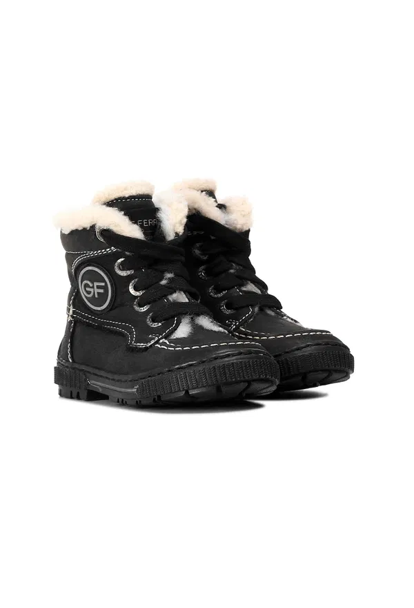 Шкіряні черевики з хутром GF Ferre 19465 B211/02M1 Купити