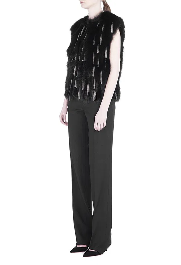 Жилет из меха лисы Saint Laurent 359578 214/3A2 в Украине