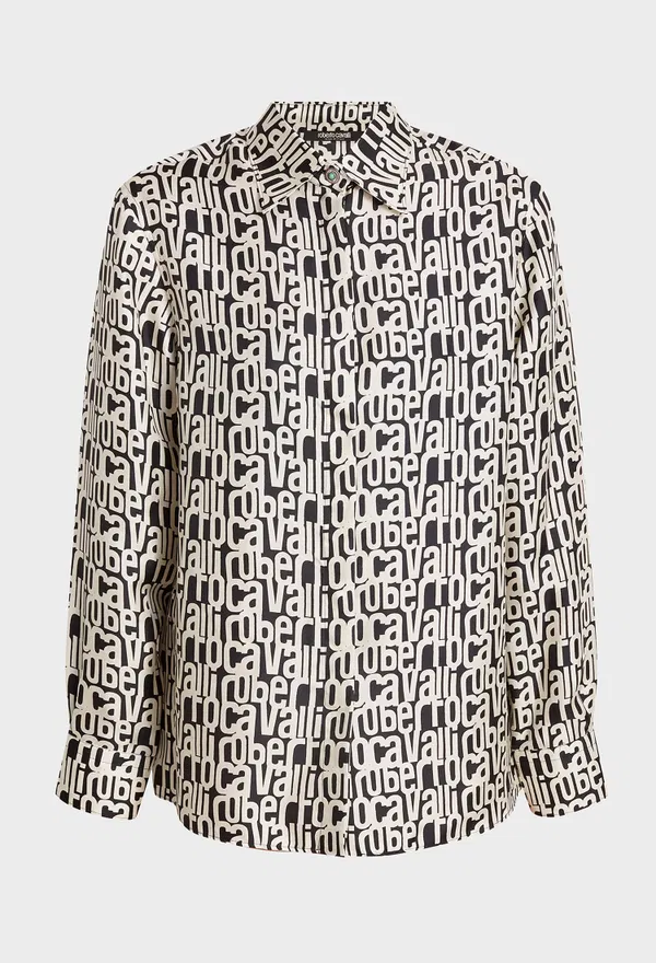 Шелковая рубашка Roberto Cavalli RKT704 223/9CE Купить