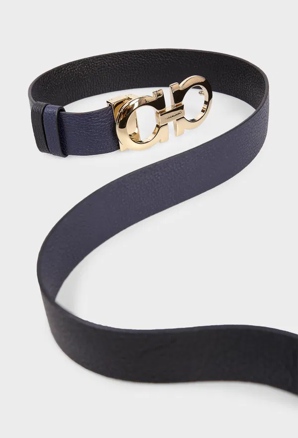 Двосторонній шкіряний ремінь FERRAGAMO 23A564 225/0AQ в Україні