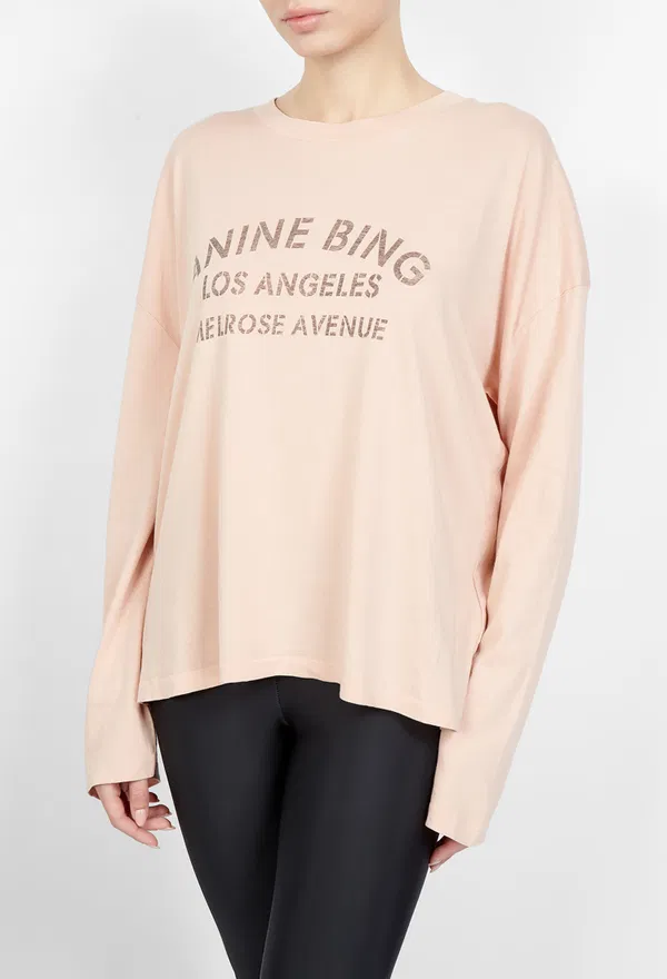Персиковый лонгслив Anine Bing A0812215 226/9AP оригинал
